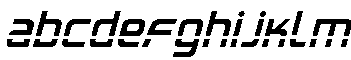 Iconoplastic Laser Italic Font UPPERCASE