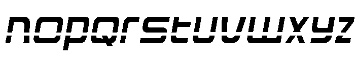 Iconoplastic Laser Semi-Italic Font UPPERCASE