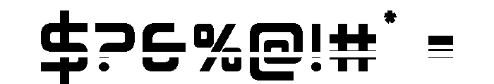 Iconoplastic Laser Font OTHER CHARS