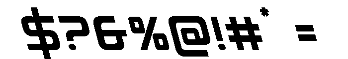 Iconoplastic Leftalic Font OTHER CHARS