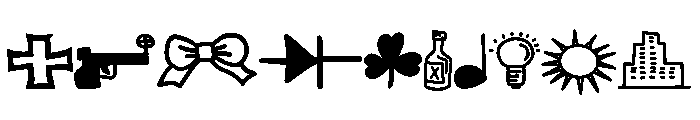 Icons Woodcutter Style Font OTHER CHARS