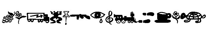 Icons Woodcutter Style Font UPPERCASE