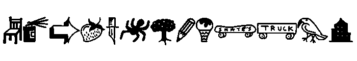 Icons Woodcutter Style FONT