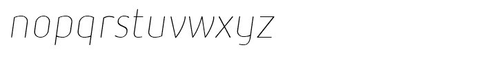 Iconic Extralight Italic Font LOWERCASE