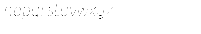 Iconic Thin Italic Font LOWERCASE