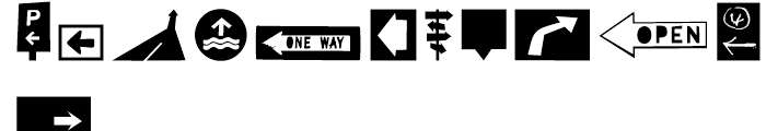 Icons Dingbats Symbols Set Reg Font UPPERCASE