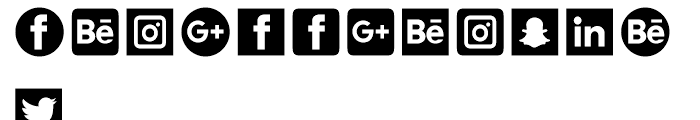 Icons Dingbats Symbols Set Reg Font LOWERCASE