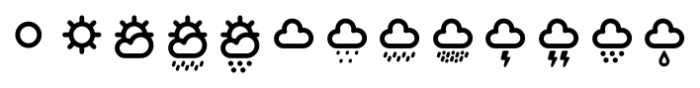 Ico Weather 1 Font LOWERCASE
