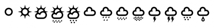 Ico Weather 2 Font LOWERCASE