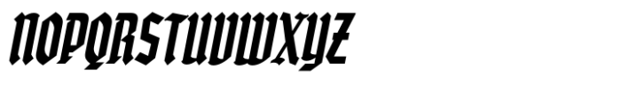 IC Ghoulie Ghoulie Slanted Font UPPERCASE