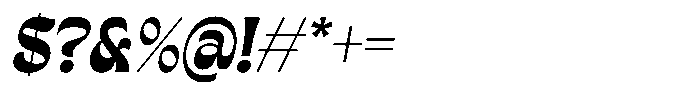 IC Mattelir Mattelir Slanted Font OTHER CHARS