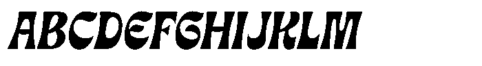 IC Mattelir Mattelir Slanted Font UPPERCASE