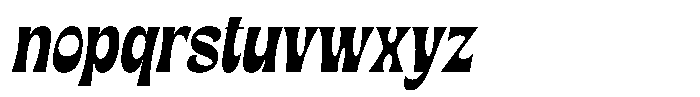 IC Mattelir Mattelir Slanted Font LOWERCASE