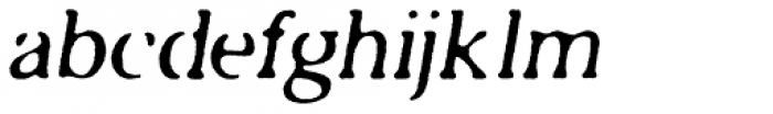 Ichabod Rough Font LOWERCASE