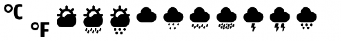 Ico Weather 1 Font UPPERCASE
