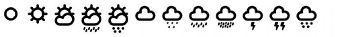 Ico Weather 1 Font LOWERCASE
