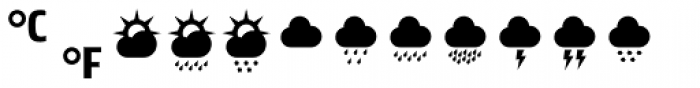 Ico Weather 2 Font UPPERCASE