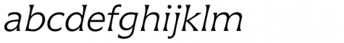 Icone Light Italic Font LOWERCASE