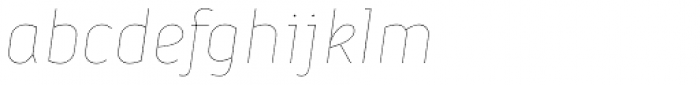 Iconic Thin Italic Font LOWERCASE