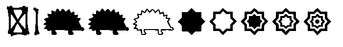 Icons Wild Zoo Textured Font OTHER CHARS