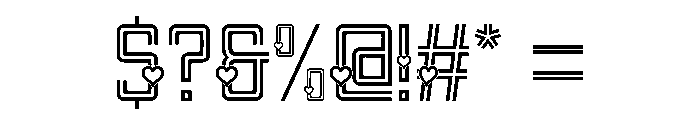 Ideal Lover Regular Font OTHER CHARS
