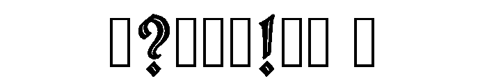 Idris Regular Font OTHER CHARS