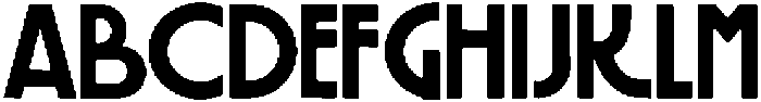 ID Arneau Deko Medium otf (500) Font UPPERCASE