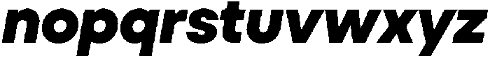 Ideal Pro Extrabold Italic otf (700) Font LOWERCASE