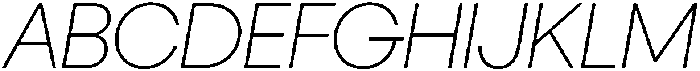 Ideal Pro Extralight Italic otf (200) Font UPPERCASE