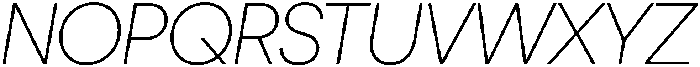 Ideal Pro Extralight Italic otf (200) Font UPPERCASE