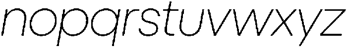 Ideal Pro Extralight Italic otf (200) Font LOWERCASE