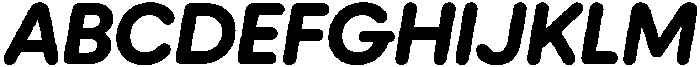 Ideal Pro Rounded Bold Italic otf (700) Font UPPERCASE