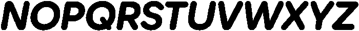 Ideal Pro Rounded Bold Italic otf (700) Font UPPERCASE