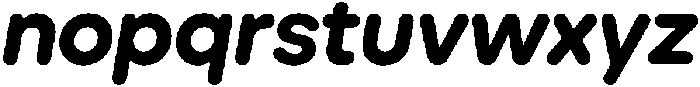 Ideal Pro Rounded Bold Italic otf (700) Font LOWERCASE