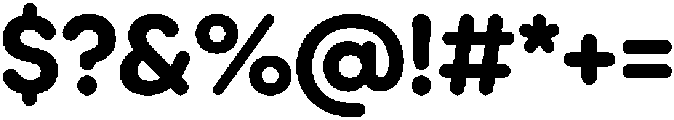 Ideal Pro Rounded Bold otf (700) Font OTHER CHARS