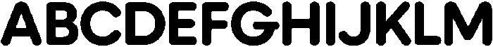 Ideal Pro Rounded Bold otf (700) Font UPPERCASE