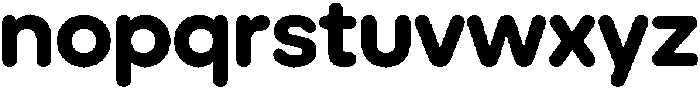 Ideal Pro Rounded Bold otf (700) Font LOWERCASE