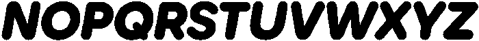 Ideal Pro Rounded Extrabold Italic otf (700) Font UPPERCASE