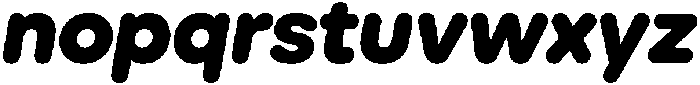 Ideal Pro Rounded Extrabold Italic otf (700) Font LOWERCASE