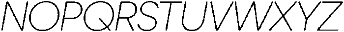 Ideal Pro Rounded Extralight Italic otf (200) Font UPPERCASE