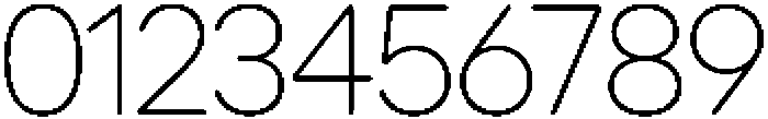 Ideal Pro Rounded Extralight otf (200) Font OTHER CHARS