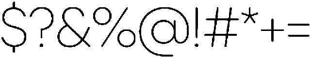Ideal Pro Rounded Extralight otf (200) Font OTHER CHARS