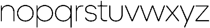 Ideal Pro Rounded Extralight otf (200) Font LOWERCASE