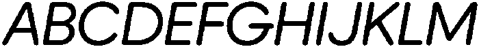 Ideal Pro Rounded Italic otf (400) Font UPPERCASE