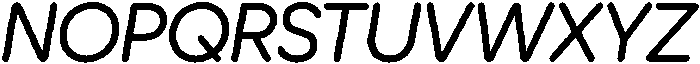 Ideal Pro Rounded Italic otf (400) Font UPPERCASE