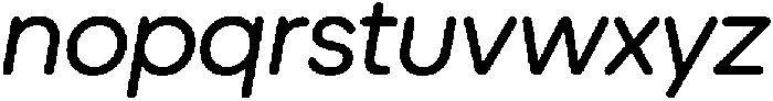 Ideal Pro Rounded Italic otf (400) Font LOWERCASE