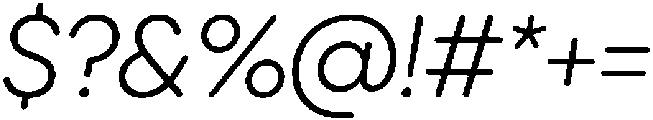 Ideal Pro Rounded Light Italic otf (300) Font OTHER CHARS