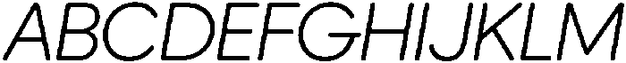 Ideal Pro Rounded Light Italic otf (300) Font UPPERCASE