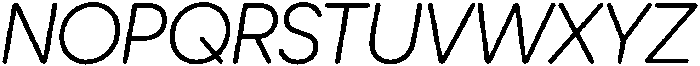 Ideal Pro Rounded Light Italic otf (300) Font UPPERCASE