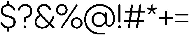 Ideal Pro Rounded Light otf (300) Font OTHER CHARS